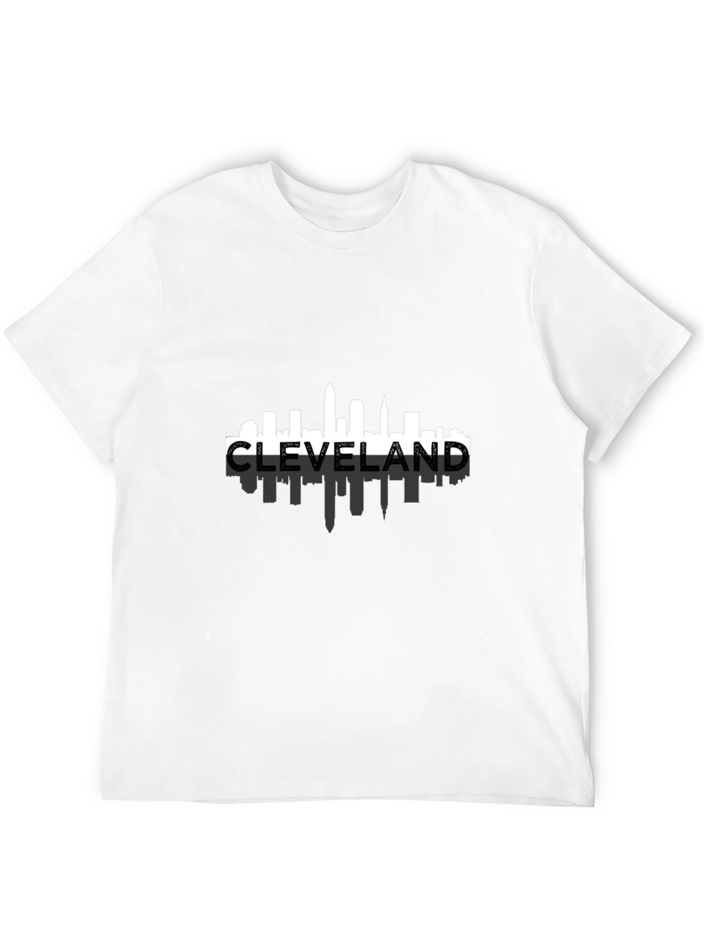 Cleveland Skyline Mens Black T-Shirt