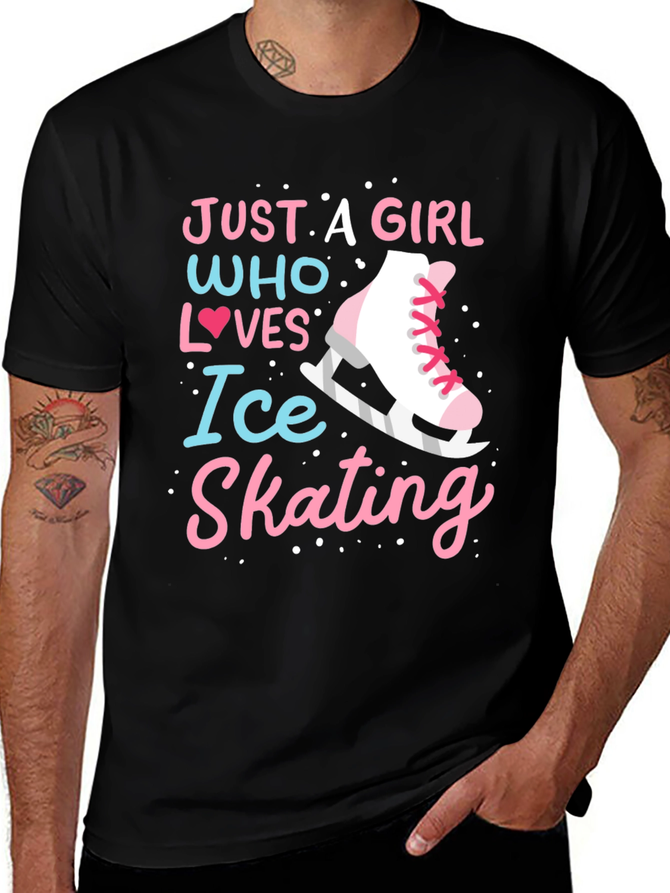 Ice Skating Girl T-Shirt - Just a Girl Who Loves Ice Skating Tee