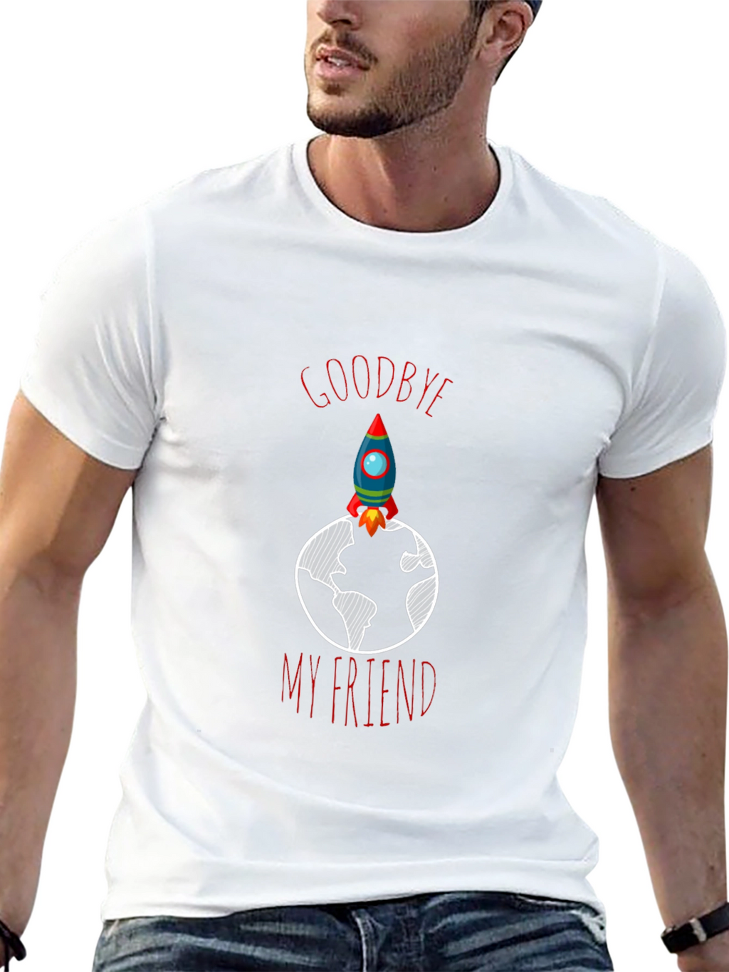 Goodbye My Friend Rocket T-Shirt