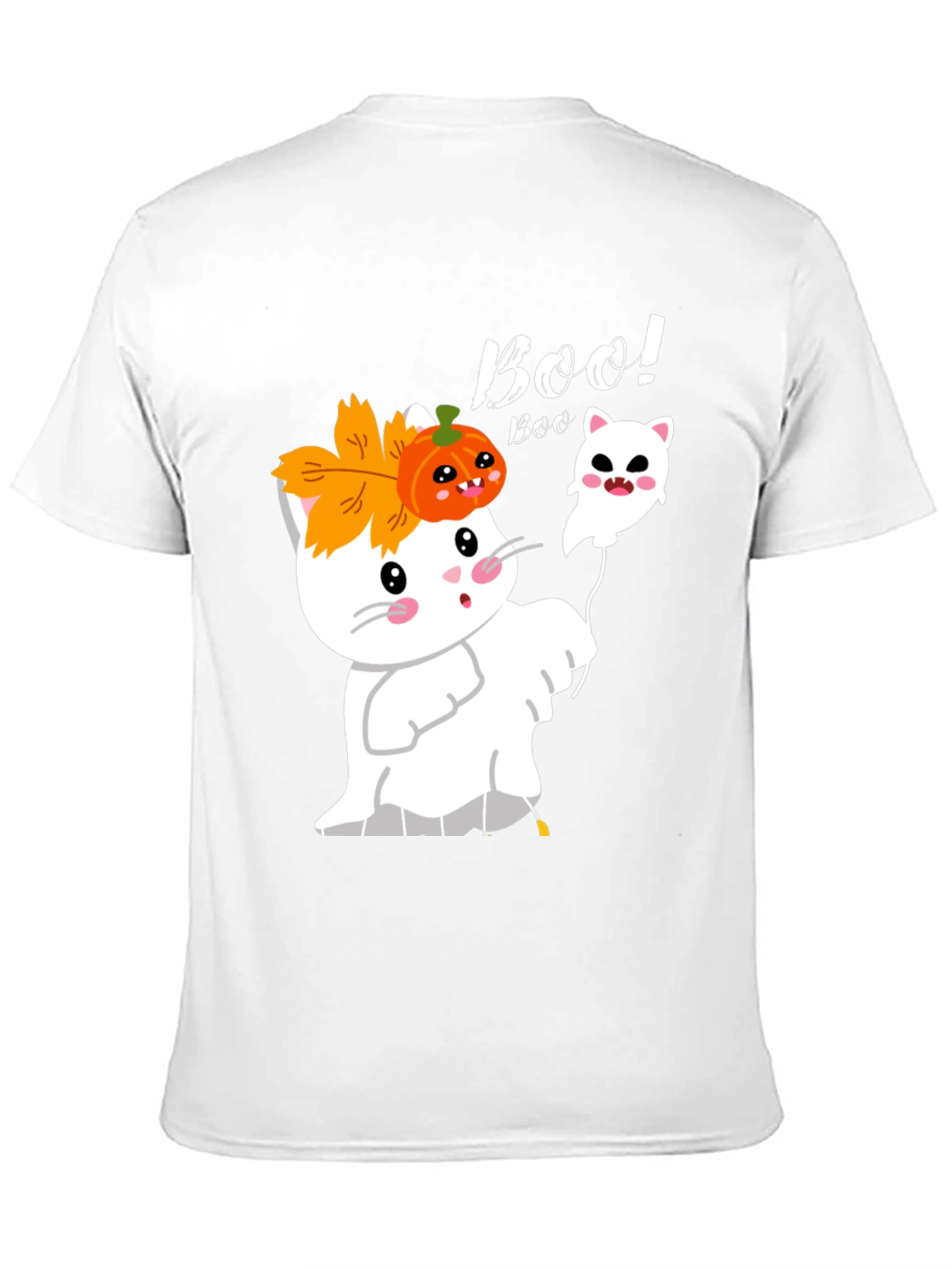 Halloween Boo! Cat Ghost T-Shirt