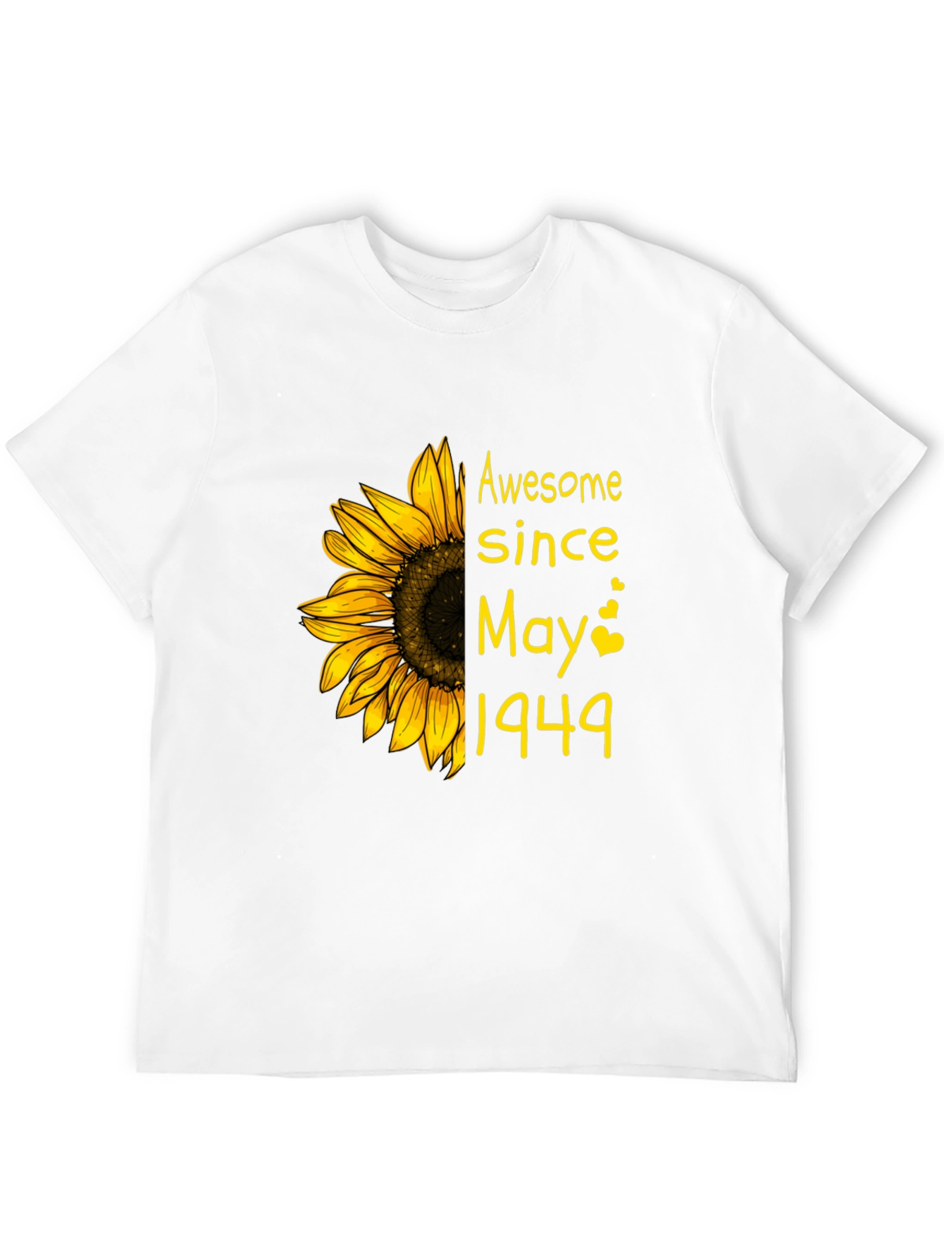 Awesome Since May 1949 Sunflower Graphic Tee