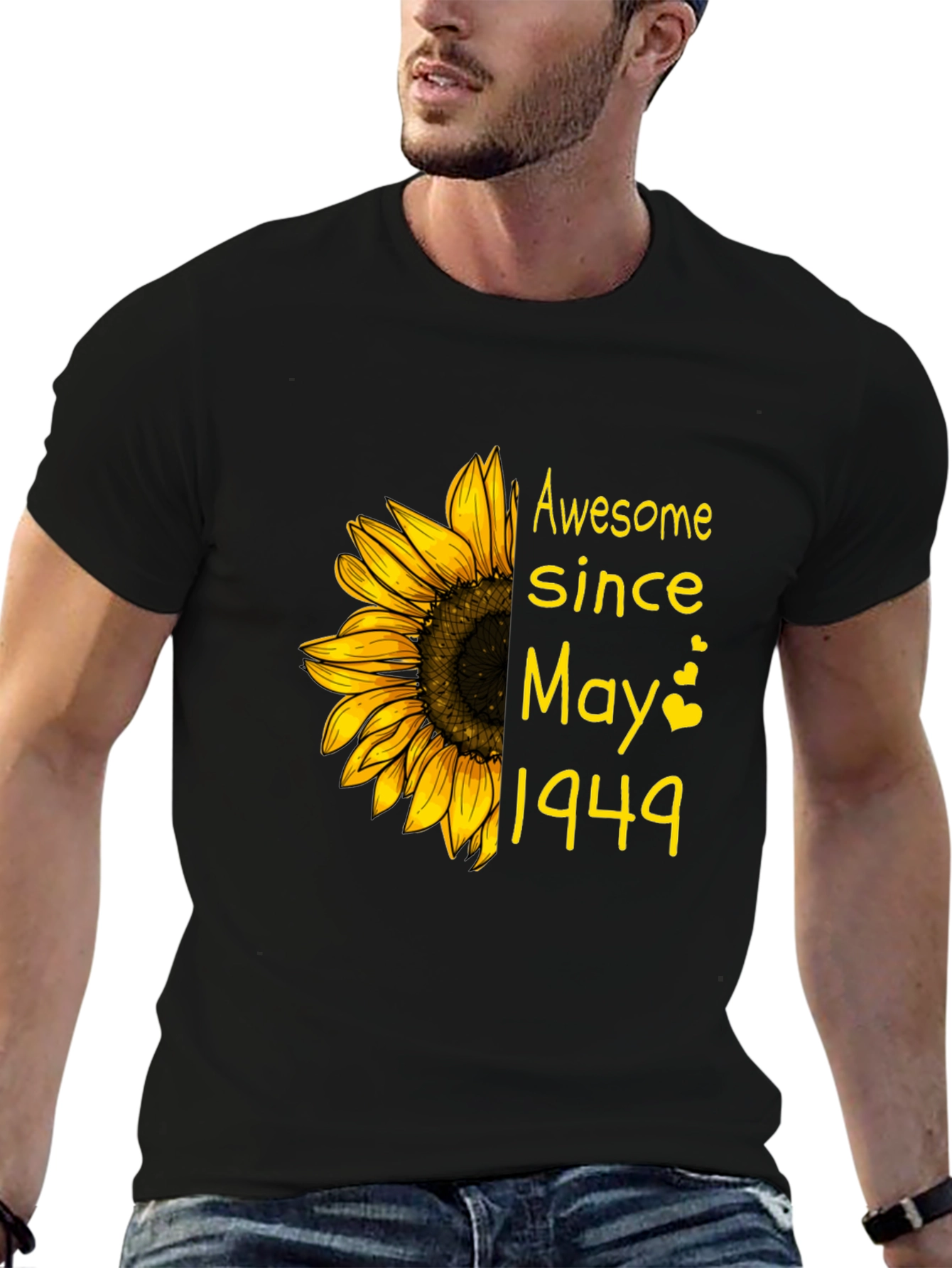 Awesome Since May 1949 Sunflower Graphic Tee
