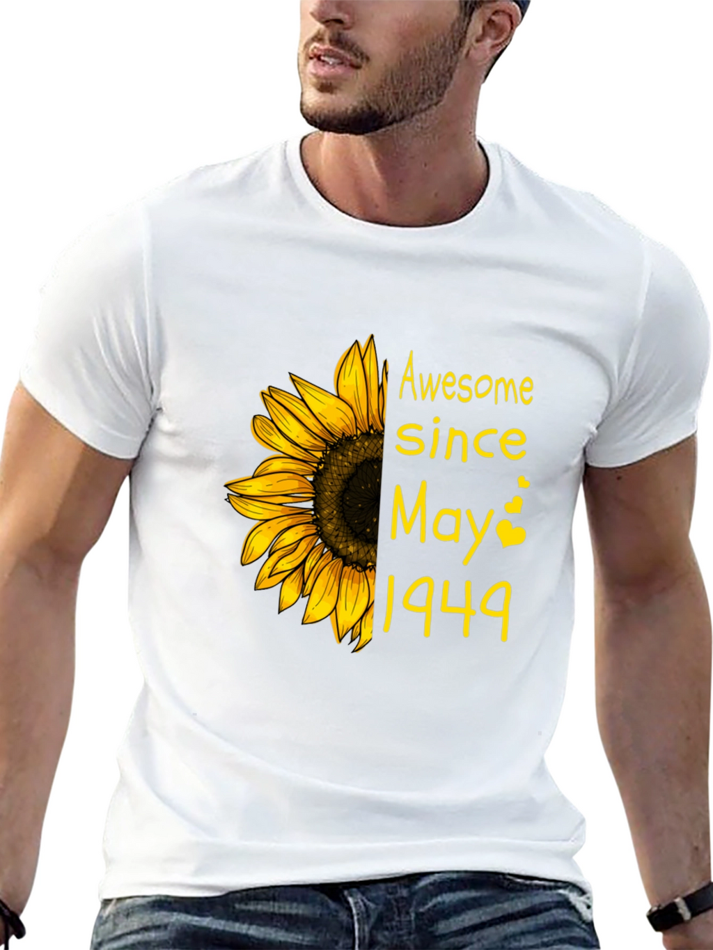 Awesome Since May 1949 Sunflower Graphic Tee
