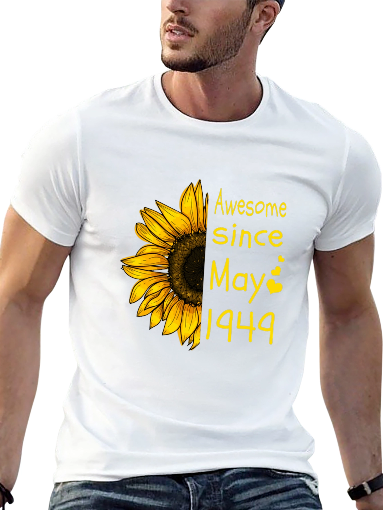 Awesome Since May 1949 Sunflower Graphic Tee