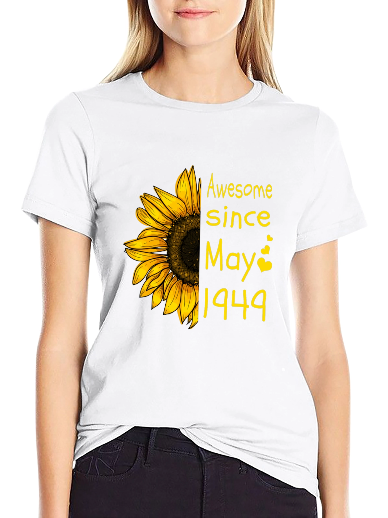 Awesome Since May 1949 Sunflower Graphic Tee