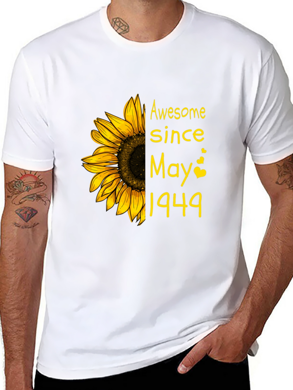 Awesome Since May 1949 Sunflower Graphic Tee