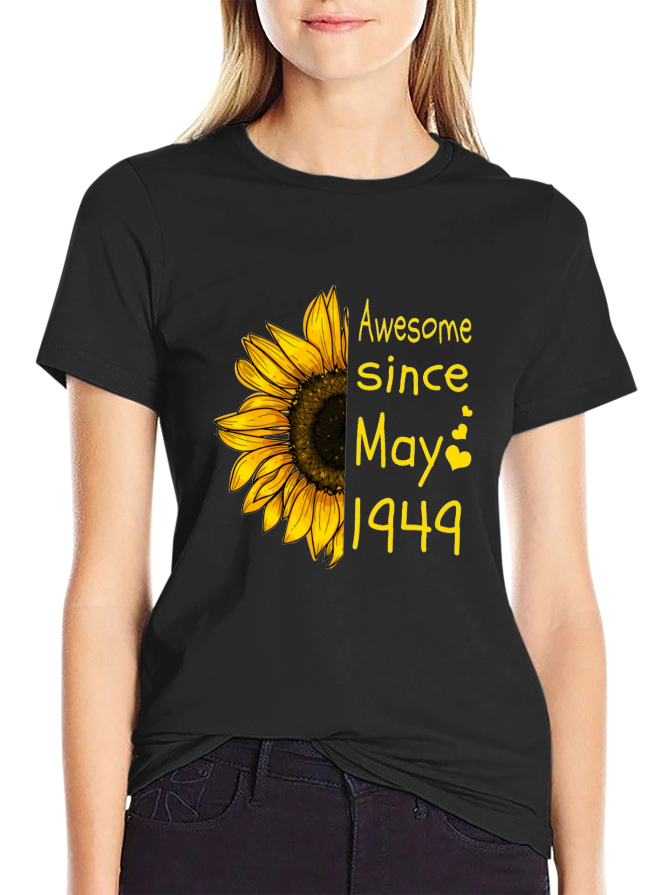 Awesome Since May 1949 Sunflower Graphic Tee