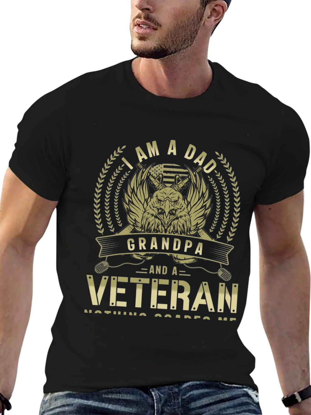 I am a Dad Grandpa Veteran T-Shirt