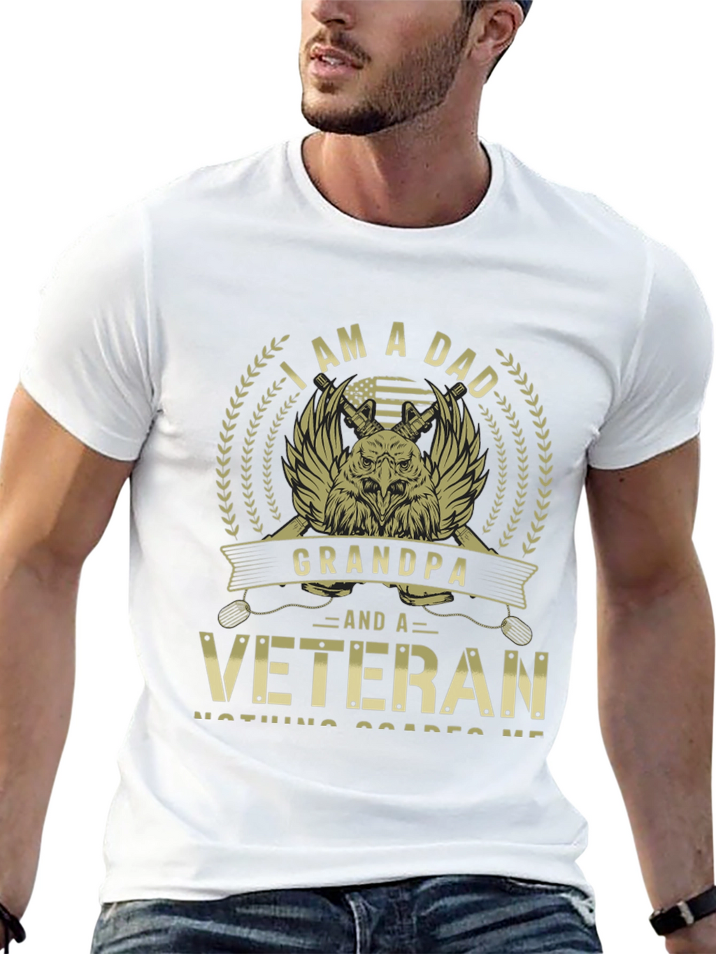 I am a Dad Grandpa Veteran T-Shirt