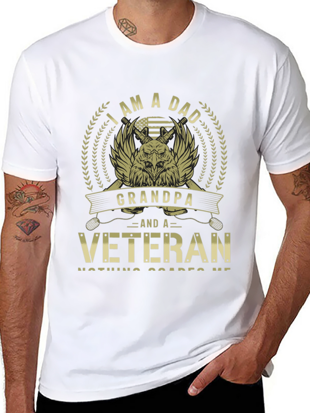 I am a Dad Grandpa Veteran T-Shirt