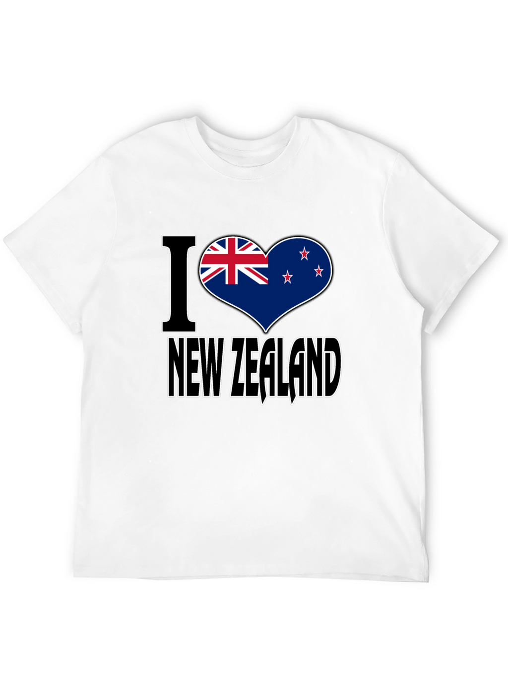 I Heart New Zealand Black T-Shirt