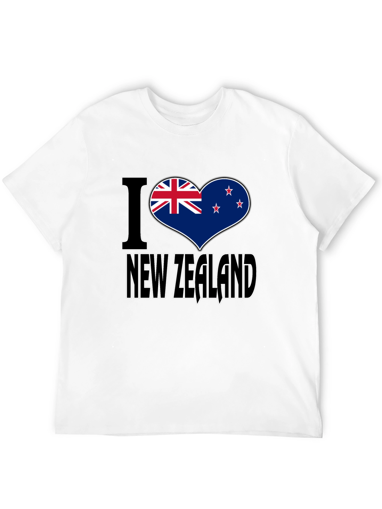 I Heart New Zealand Black T-Shirt
