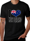 I Heart New Zealand Black T-Shirt