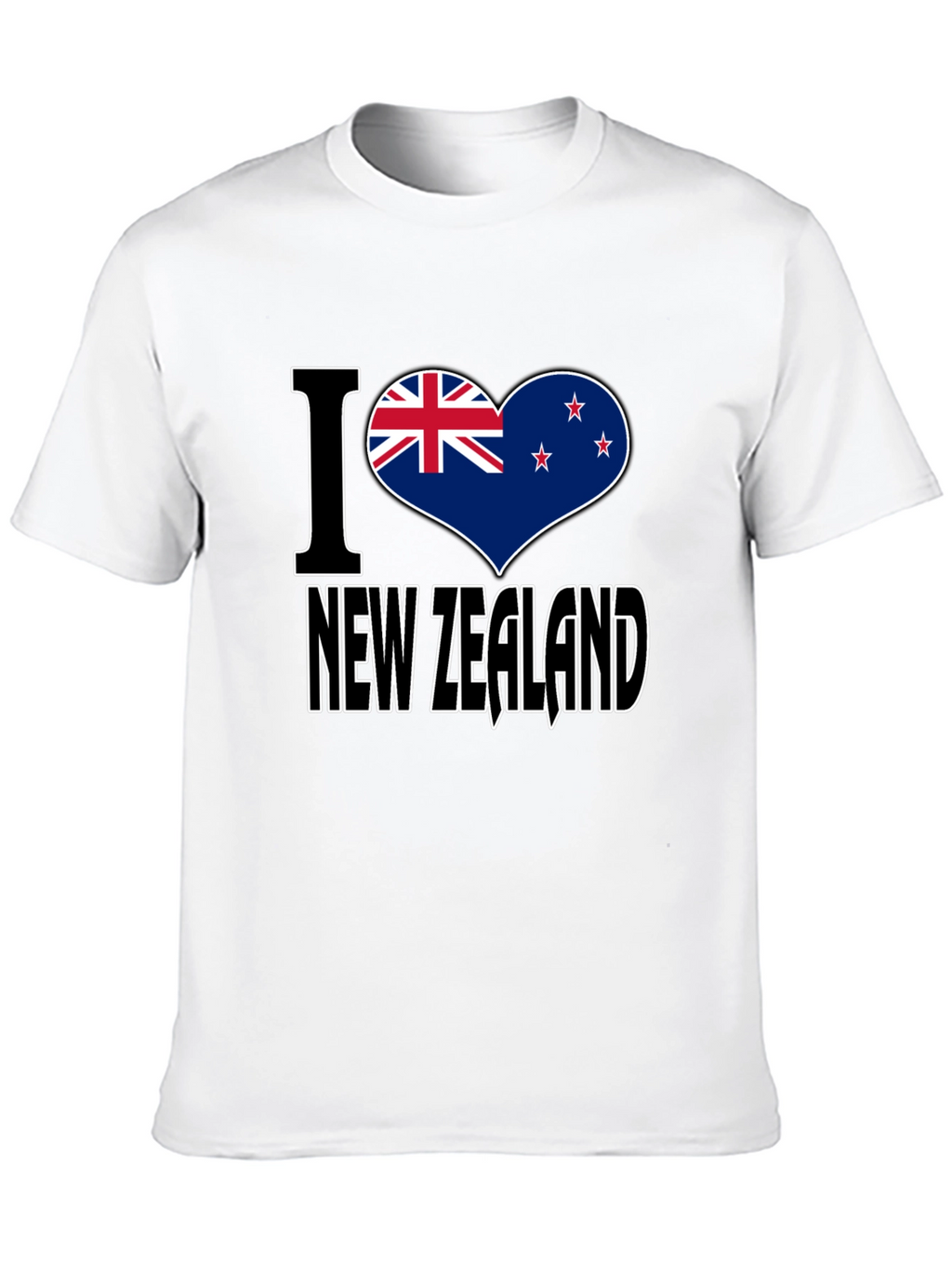 I Heart New Zealand Black T-Shirt
