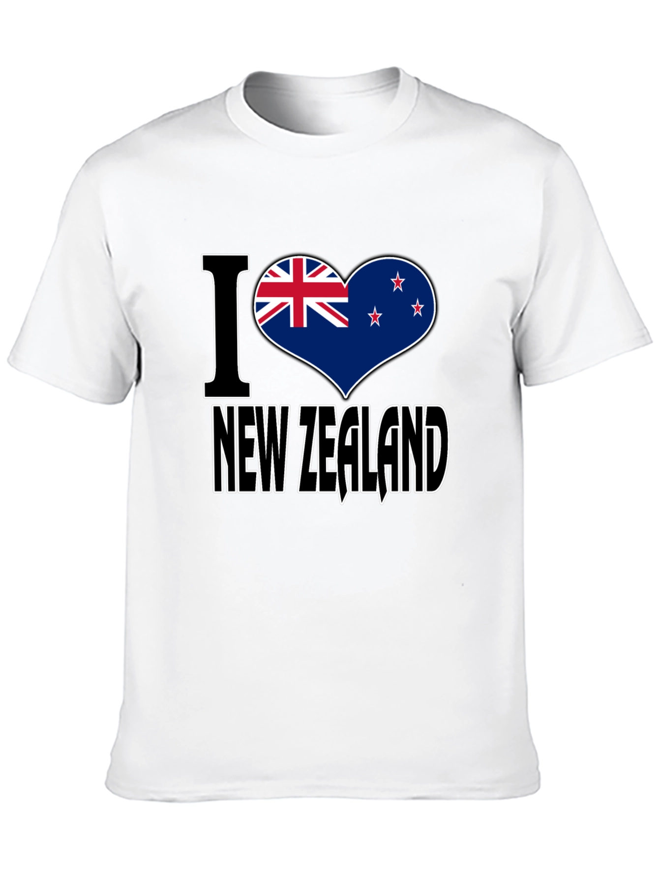 I Heart New Zealand Black T-Shirt