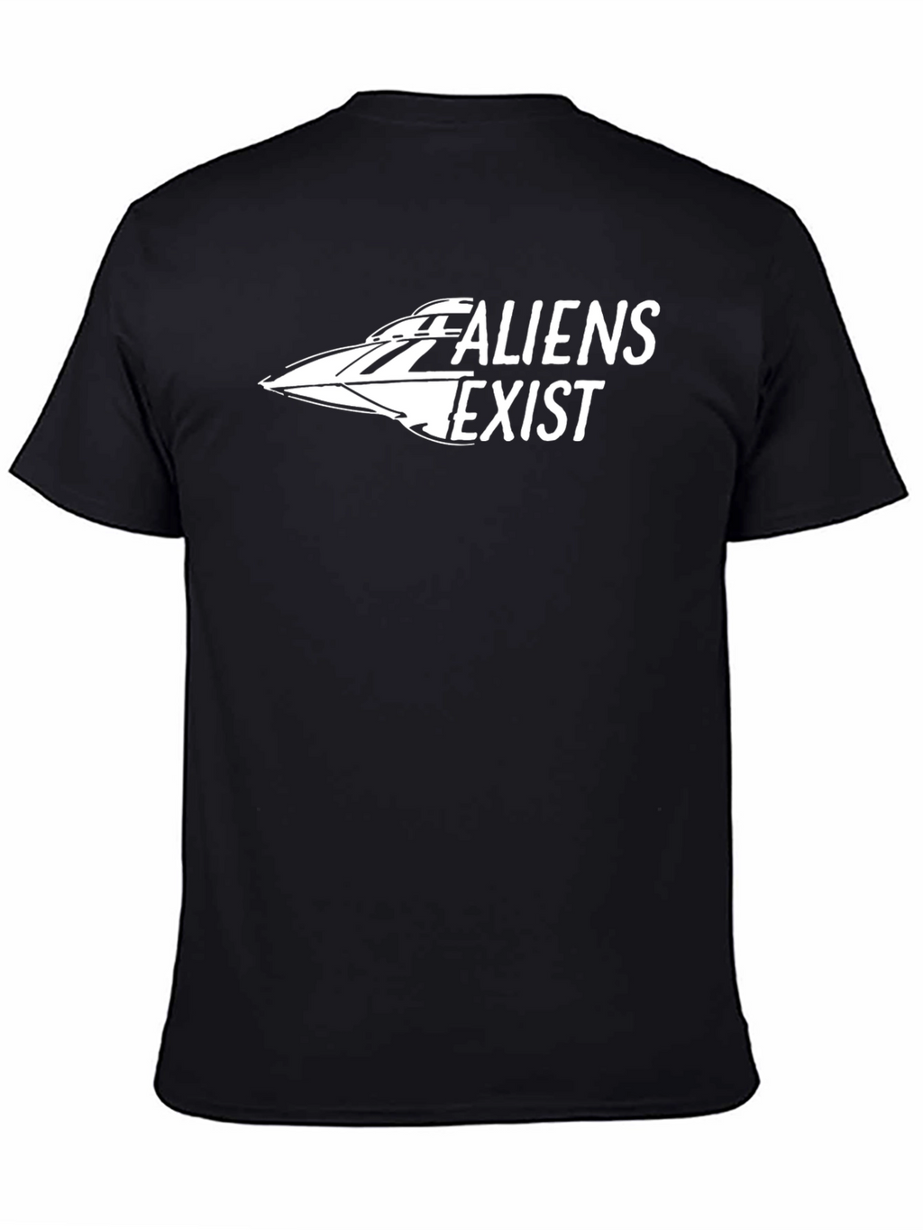 Aliens Exist Graphic T-Shirt - Black