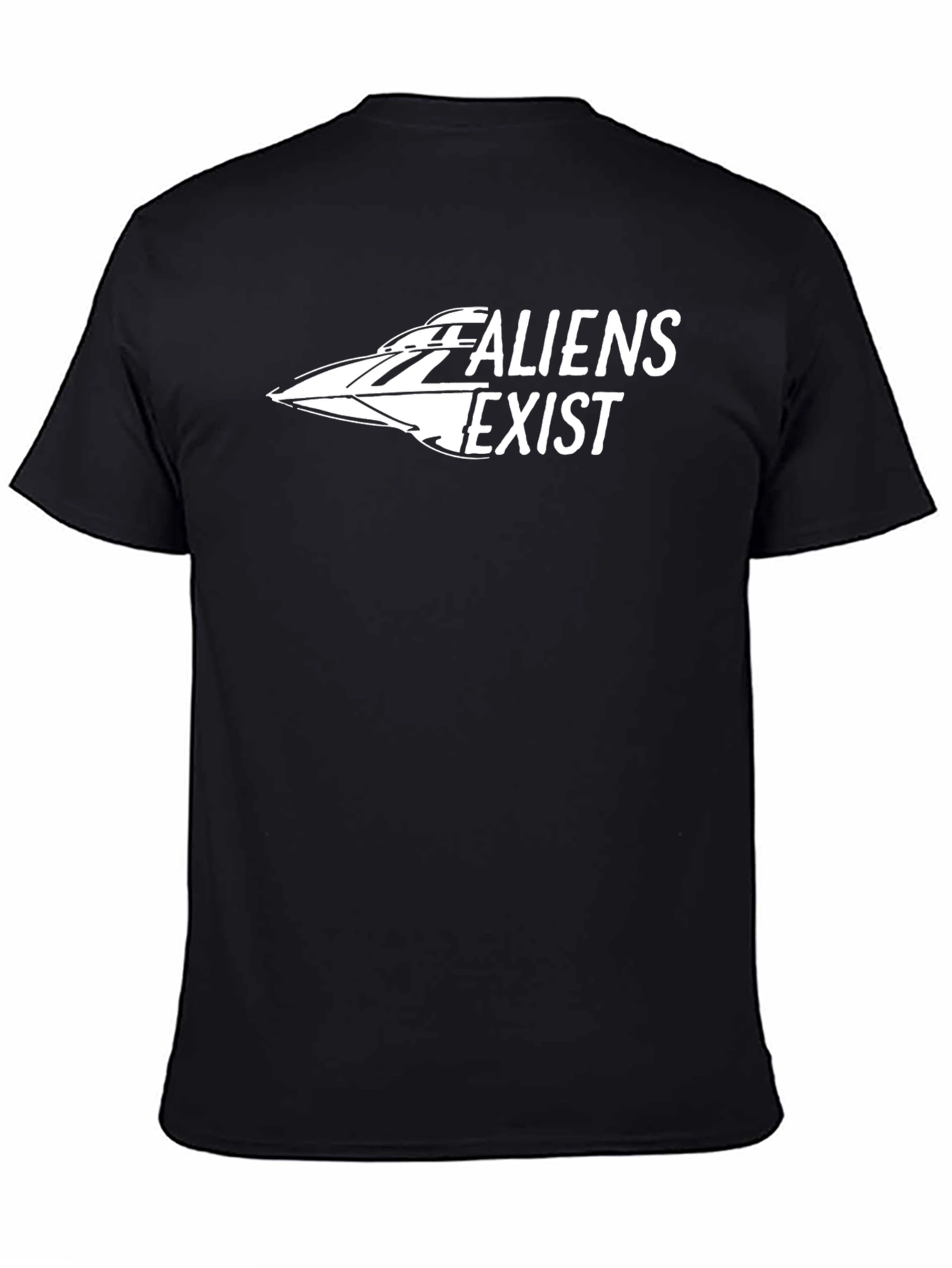 Aliens Exist Graphic T-Shirt - Black
