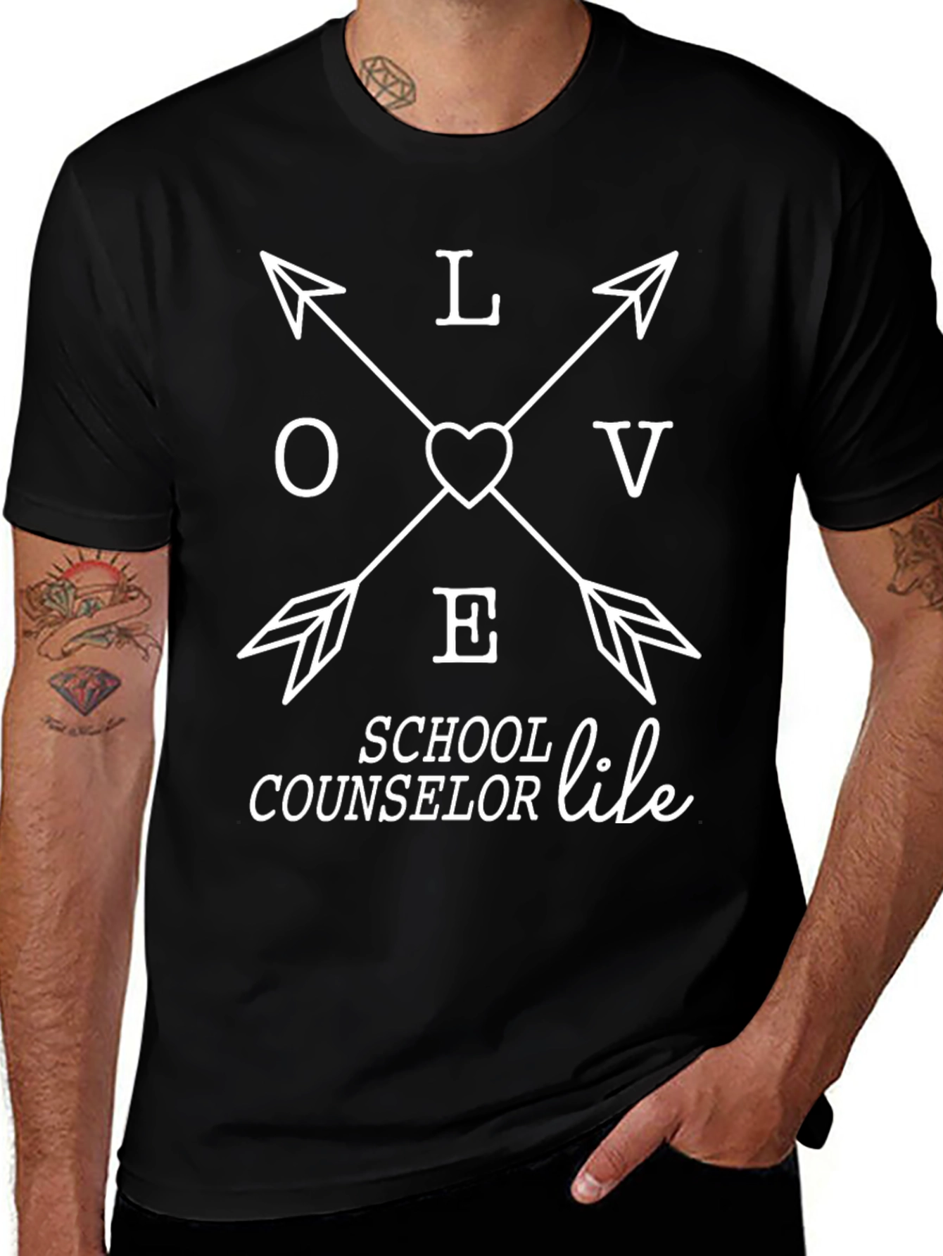 School Counselor LOVE Graphic Tee