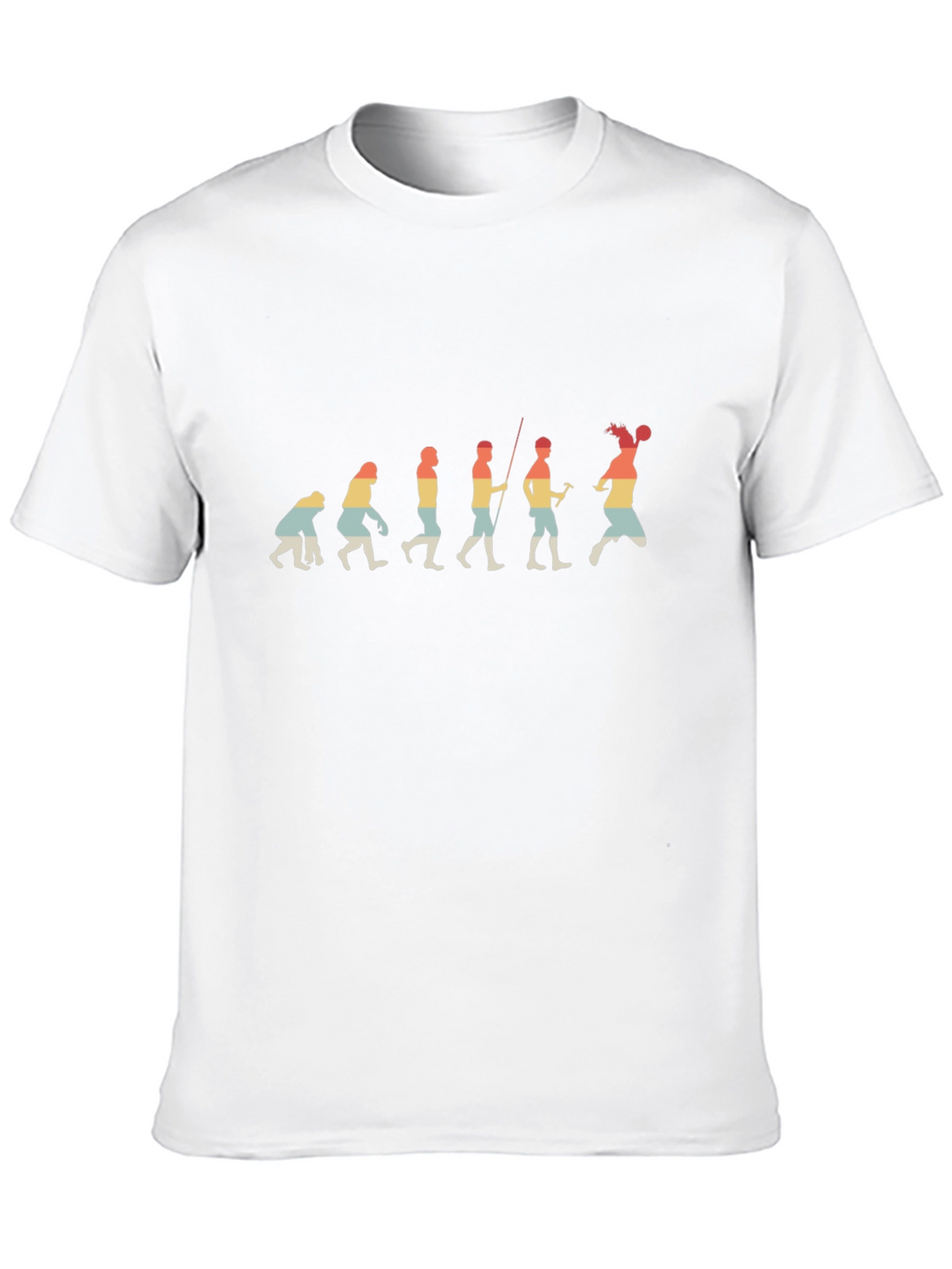 Handball Evolution T-Shirt - Retro Style