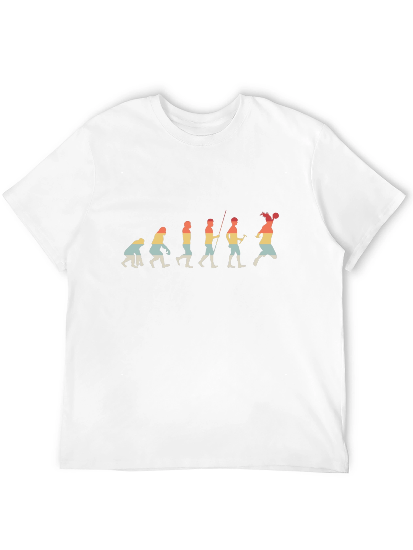 Handball Evolution T-Shirt - Retro Style
