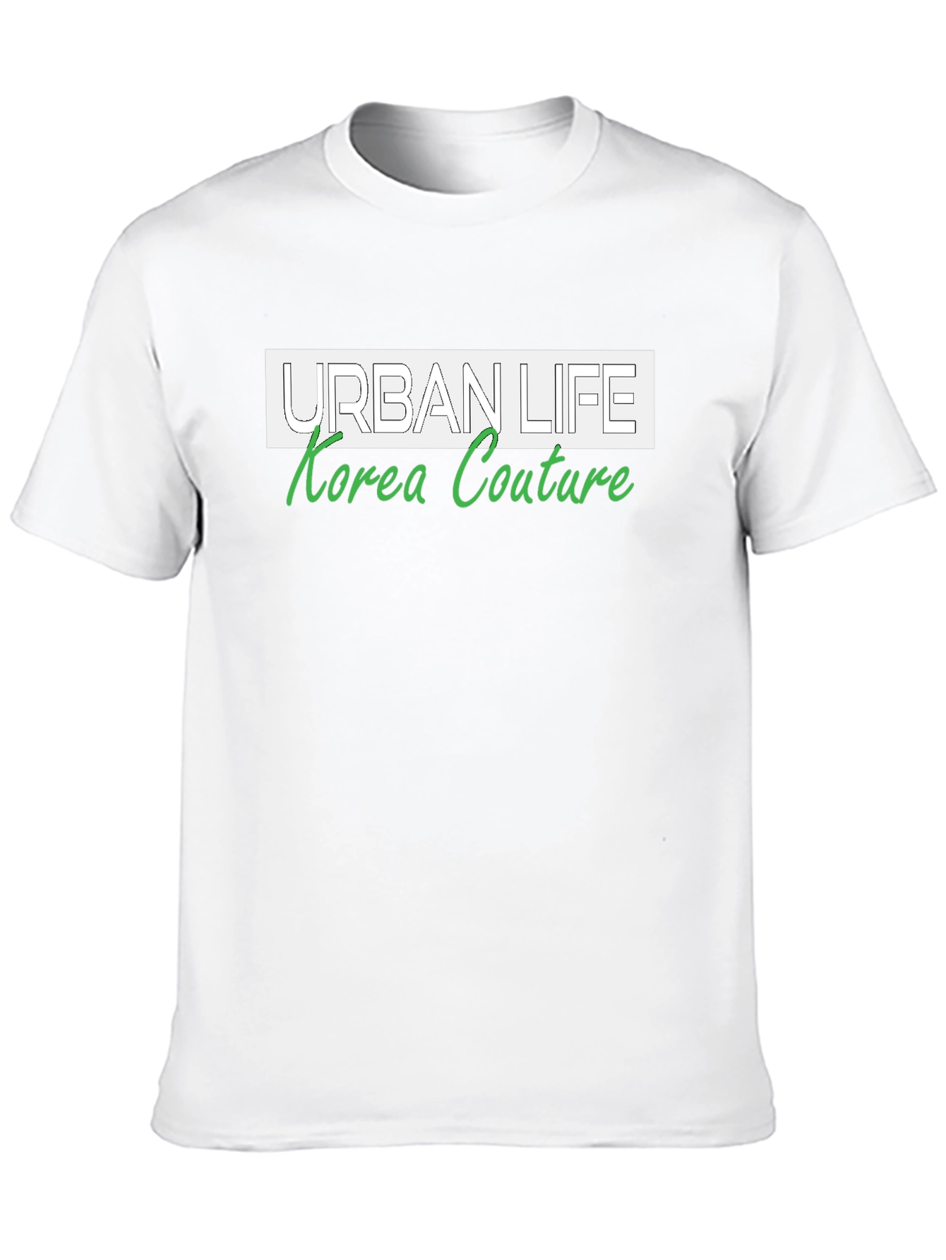 Urban Life Korea Couture Black Graphic Tee