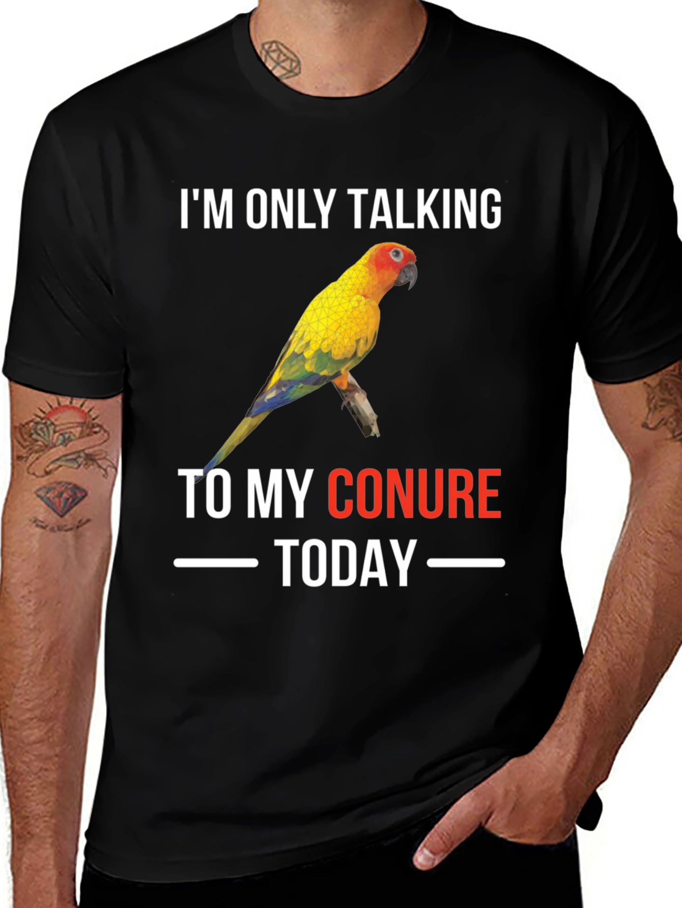 Conure Parrot T-Shirt: Im Only Talking To My Conure Today