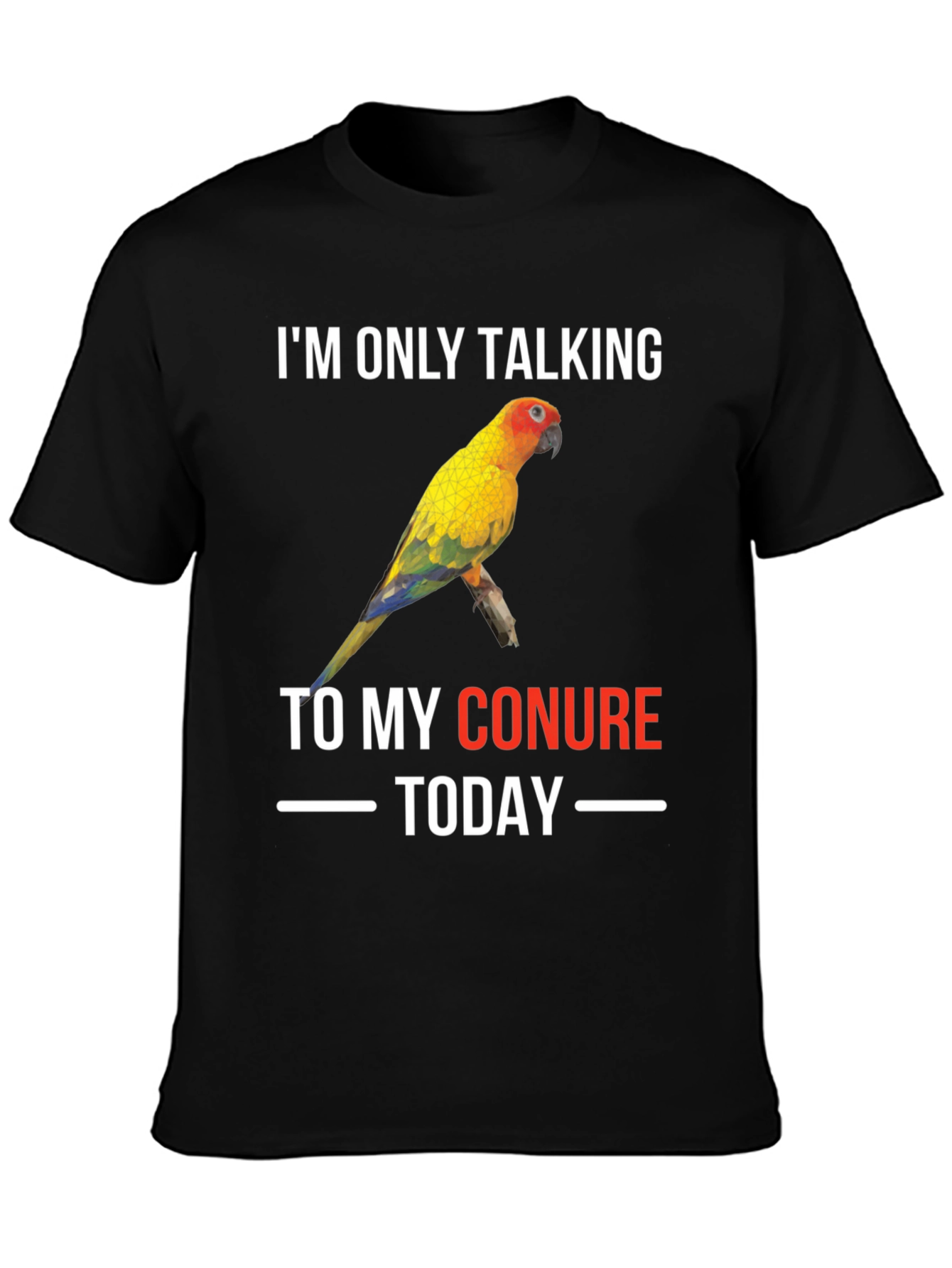 Conure Parrot T-Shirt: Im Only Talking To My Conure Today
