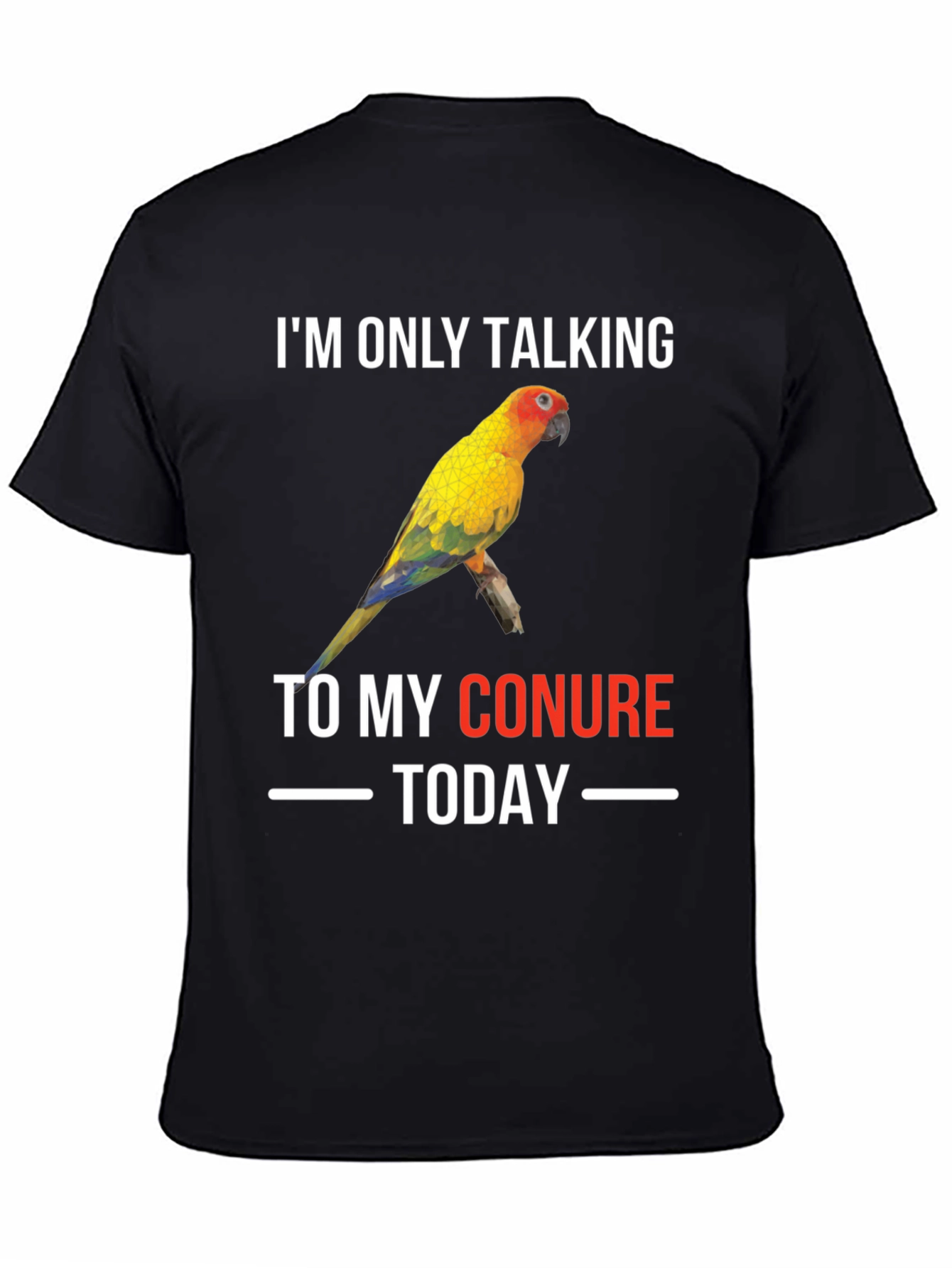 Conure Parrot T-Shirt: Im Only Talking To My Conure Today