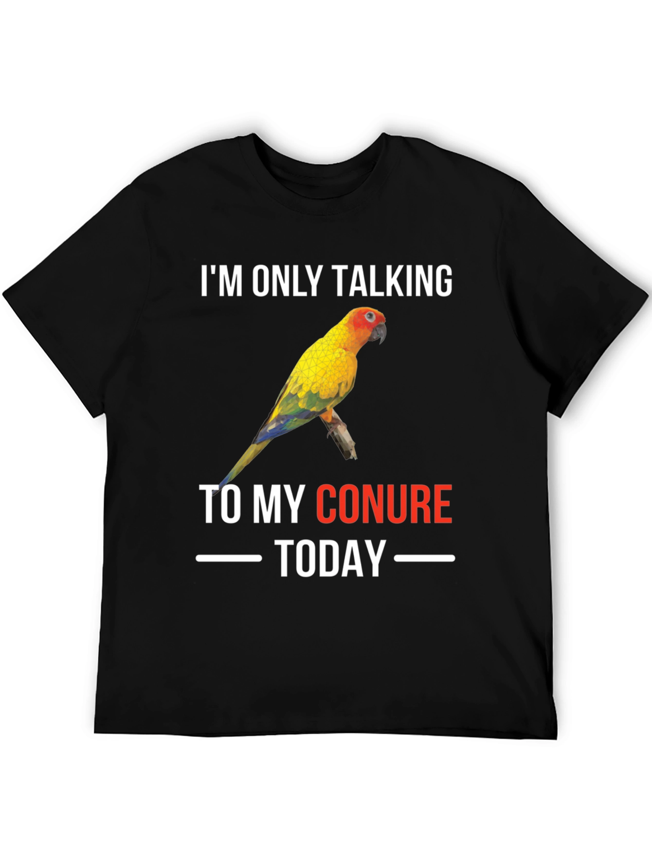 Conure Parrot T-Shirt: Im Only Talking To My Conure Today