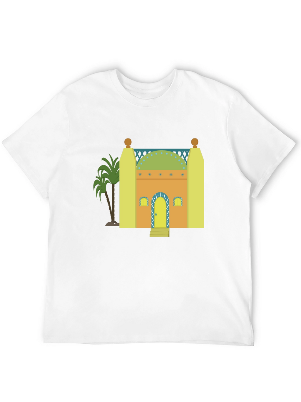 Mosque Graphic T-Shirt - Black Cotton Tee