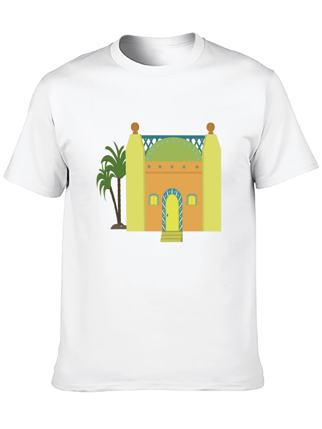 Mosque Graphic T-Shirt - Black Cotton Tee
