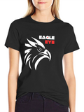 Eagle Eye Black T-Shirt - Bold Graphic Tee