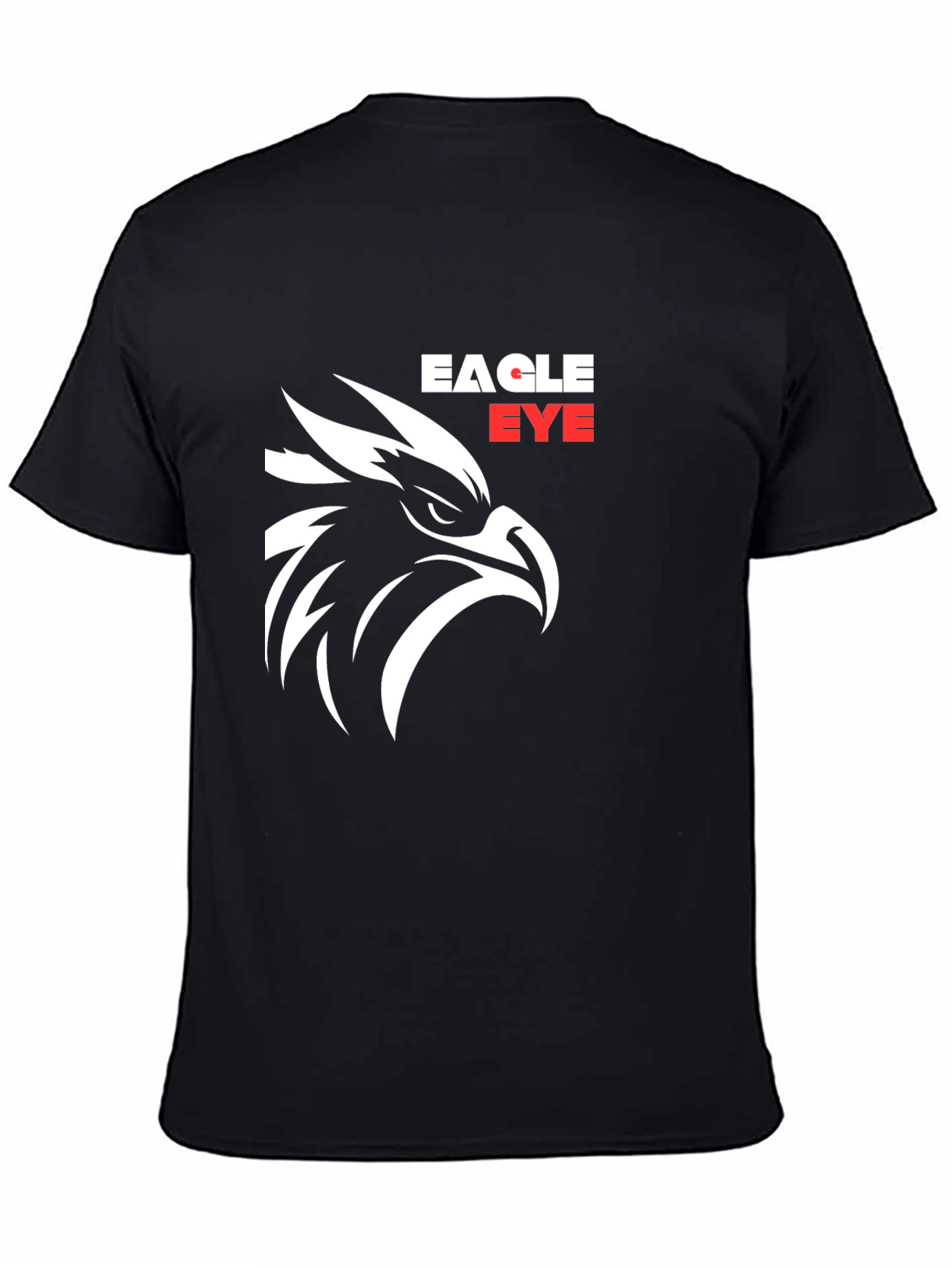 Eagle Eye Black T-Shirt - Bold Graphic Tee