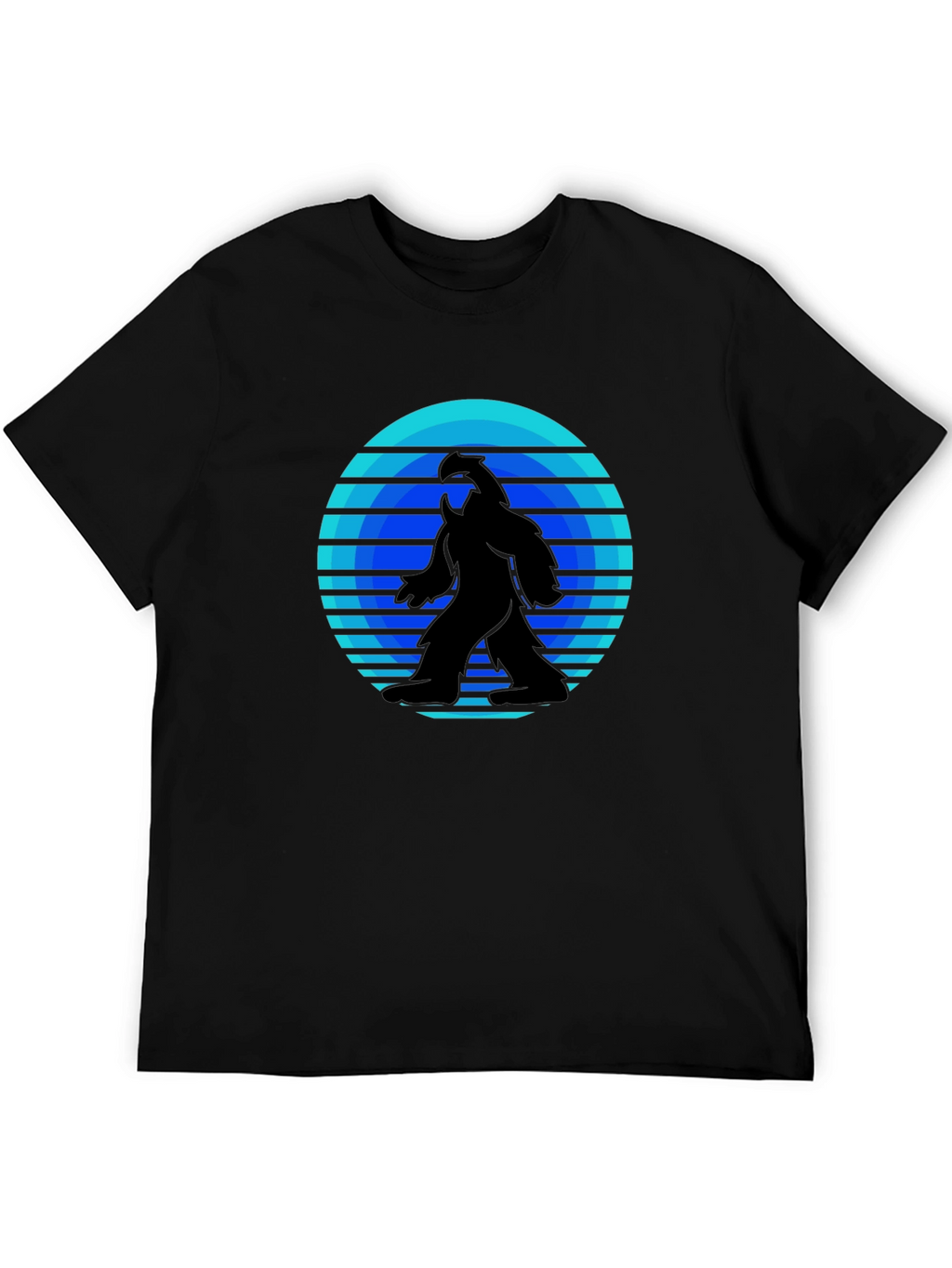Retro Bigfoot T-Shirt - Black Tee