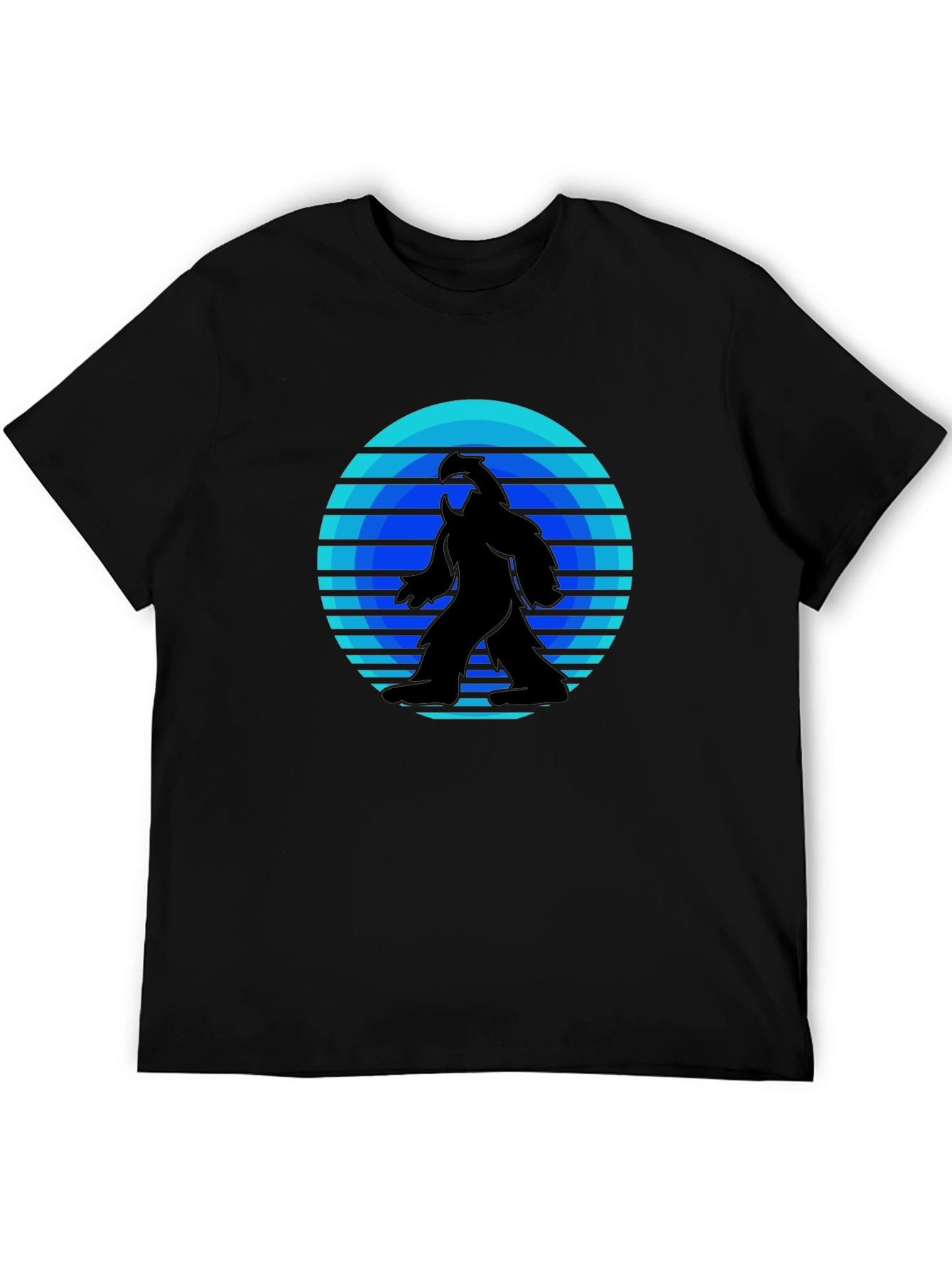 Retro Bigfoot T-Shirt - Black Tee