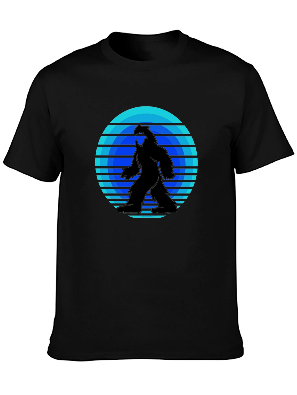 Retro Bigfoot T-Shirt - Black Tee