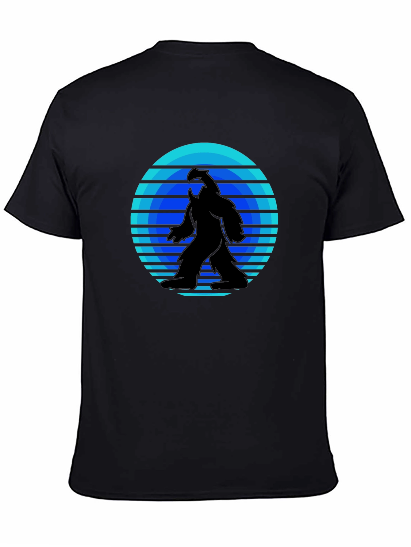 Retro Bigfoot T-Shirt - Black Tee