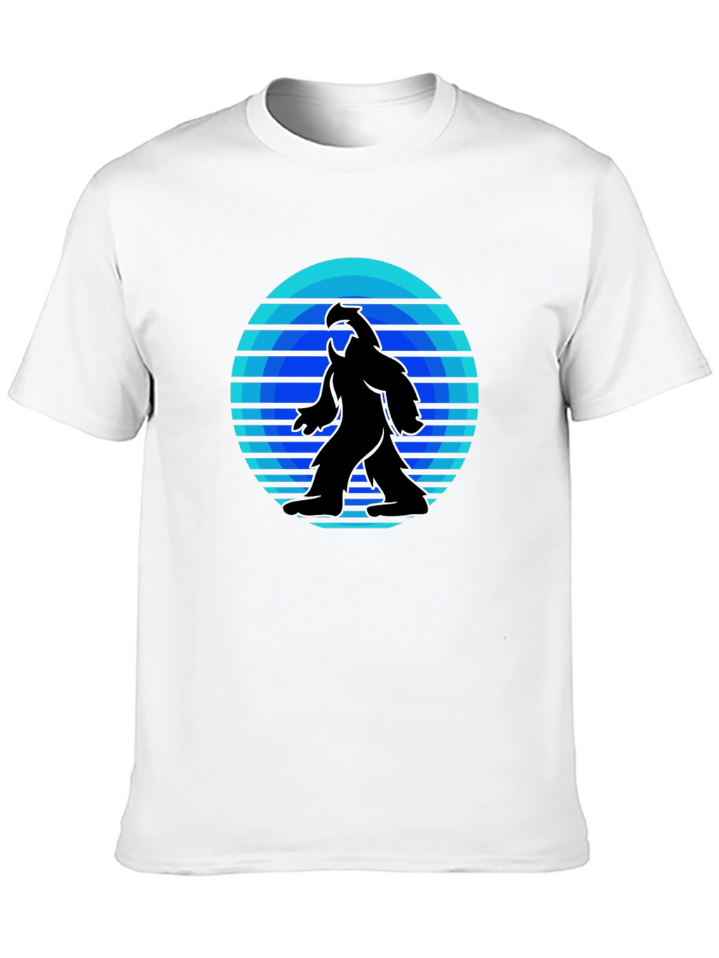 Retro Bigfoot T-Shirt - Black Tee