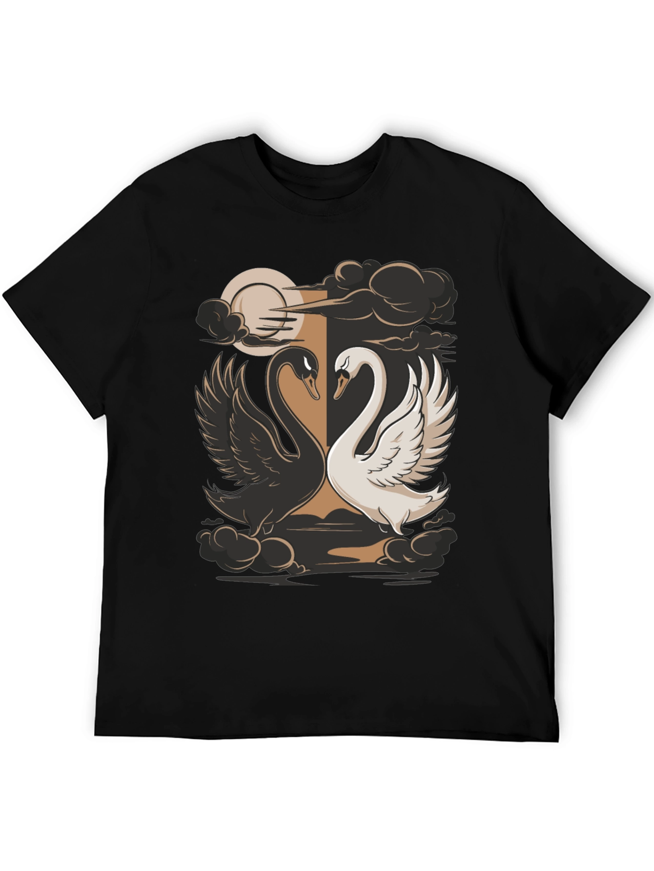 Yin Yang Swans Graphic Tee