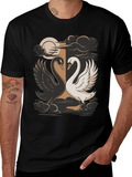 Yin Yang Swans Graphic Tee