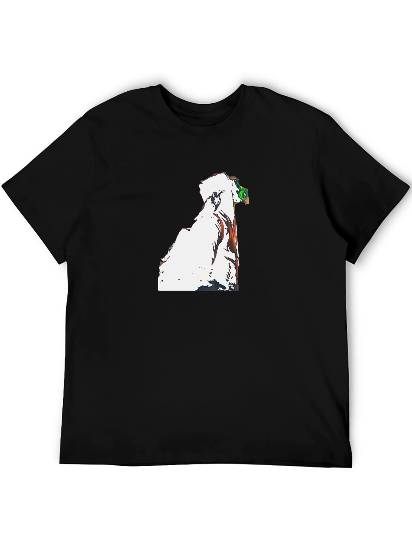 Unique Graphic Print Black T-Shirt