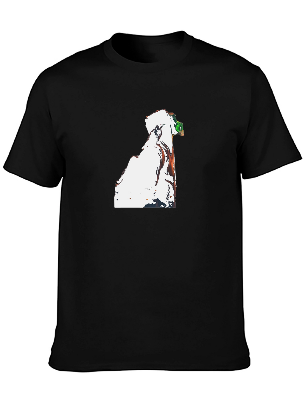 Unique Graphic Print Black T-Shirt