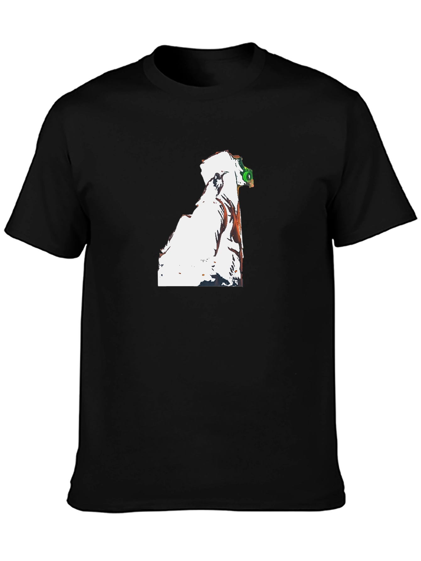 Unique Graphic Print Black T-Shirt