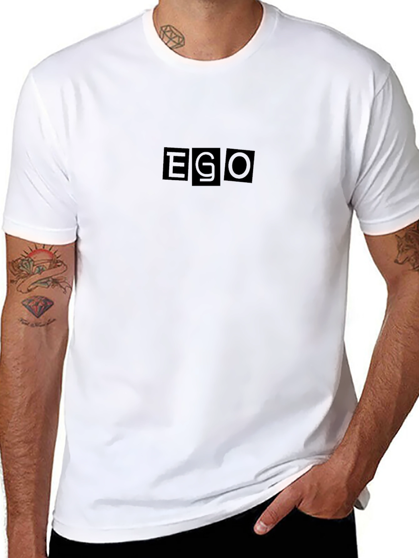 EGO Graphic Tee - Black Cotton Blend
