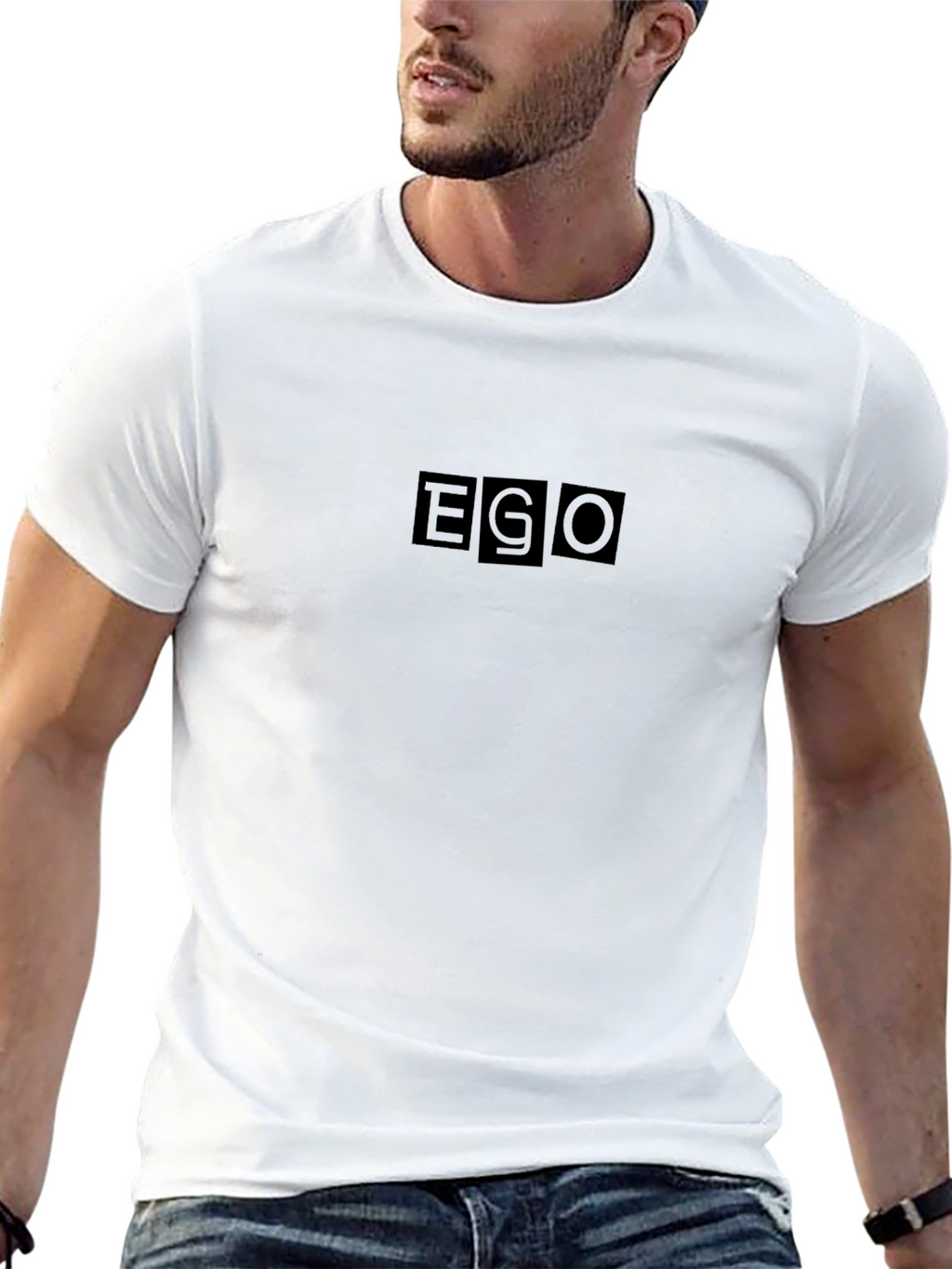 EGO Graphic Tee - Black Cotton Blend