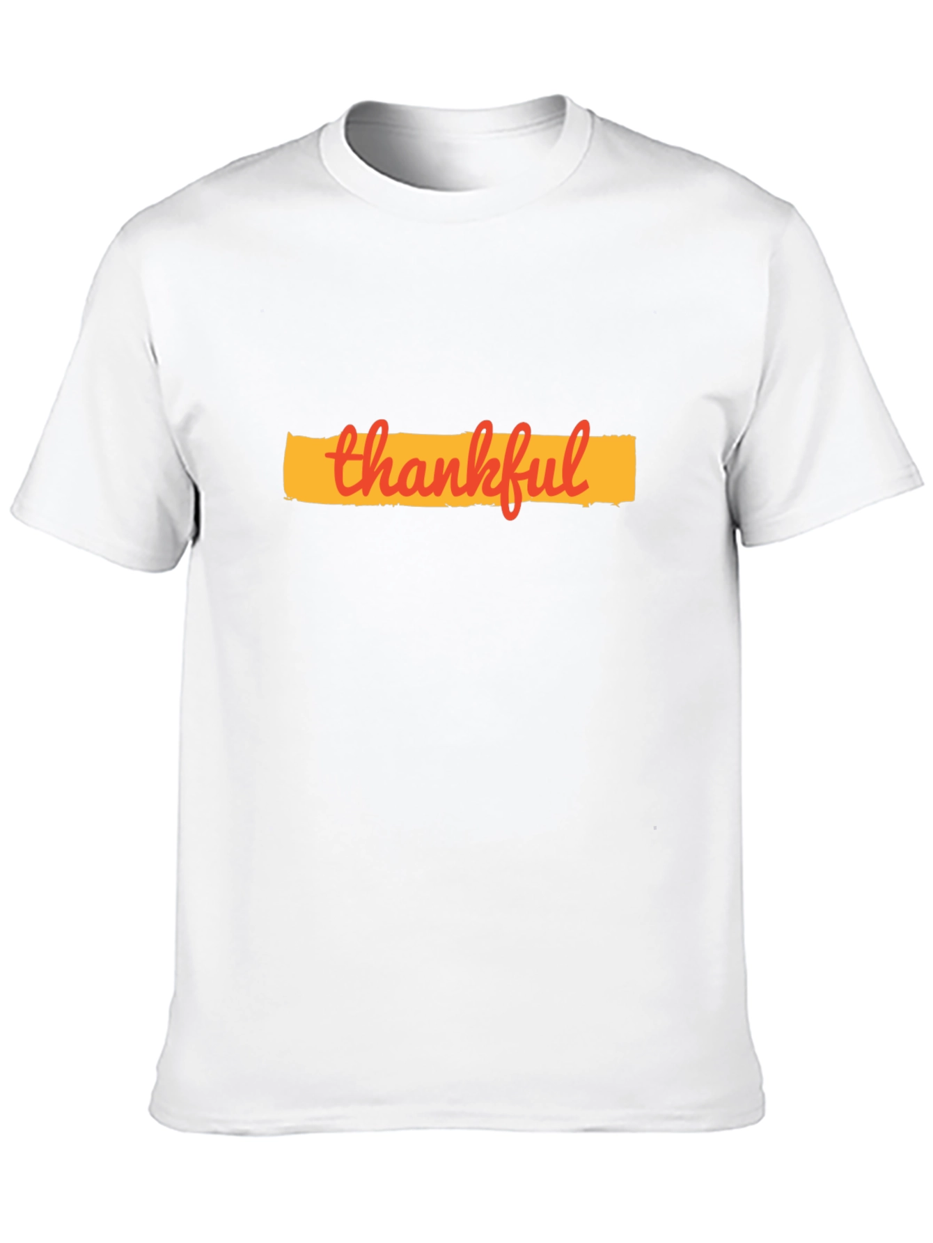 Thankful Graphic T-Shirt - Black Cotton Blend Tee