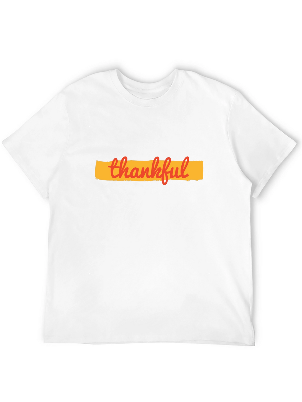 Thankful Graphic T-Shirt - Black Cotton Blend Tee