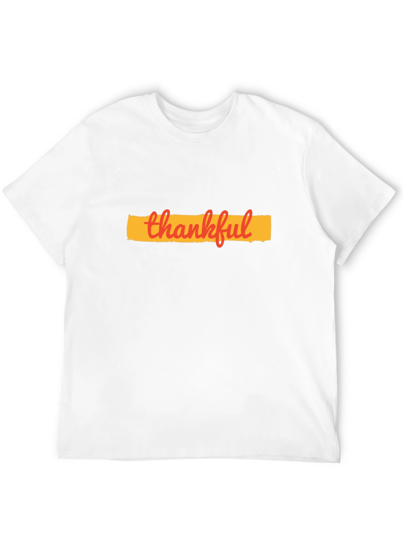 Thankful Graphic T-Shirt - Black Cotton Blend Tee