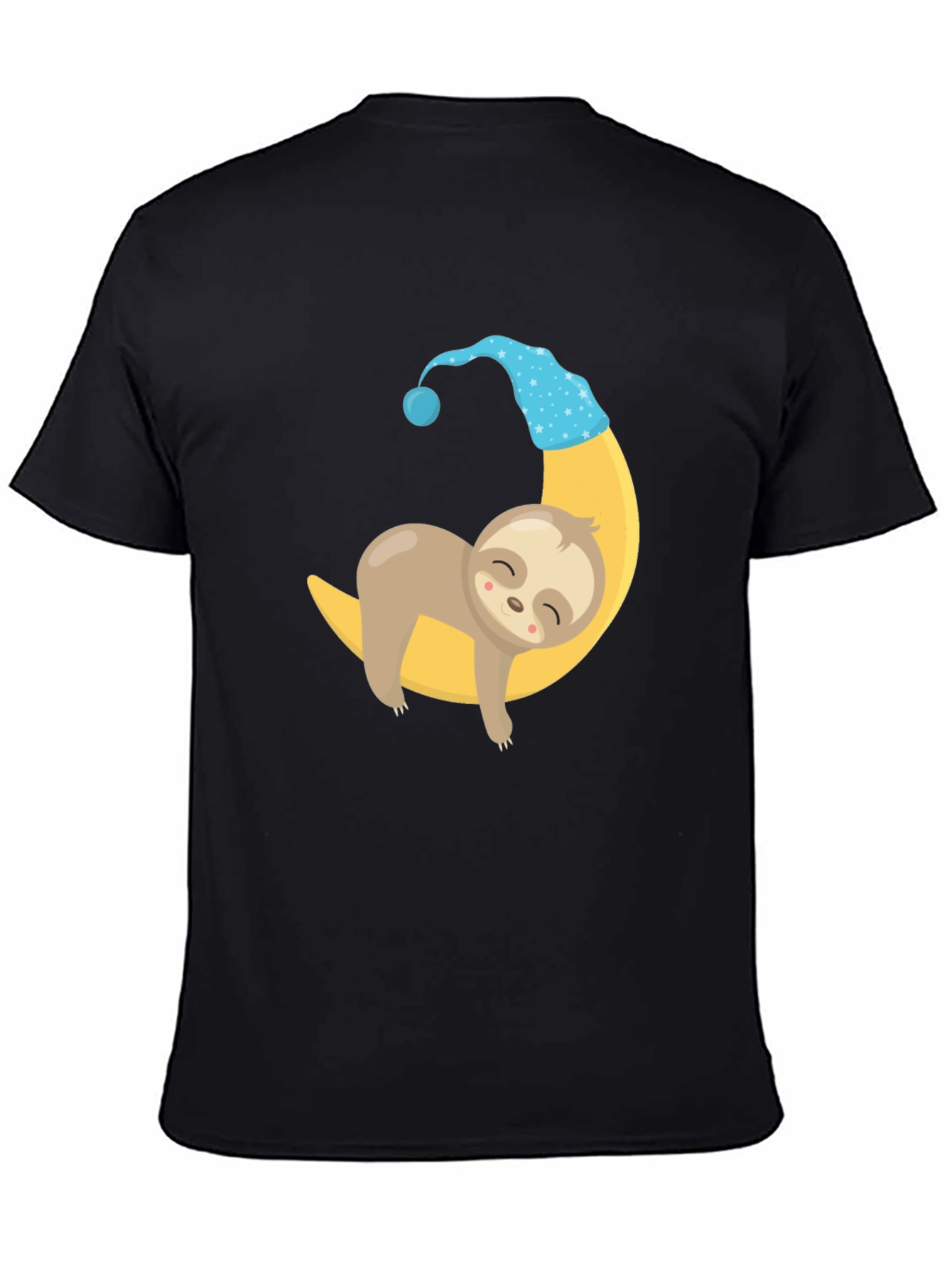 Sleepy Sloth Moon Graphic Tee - Comfortable & Stylish