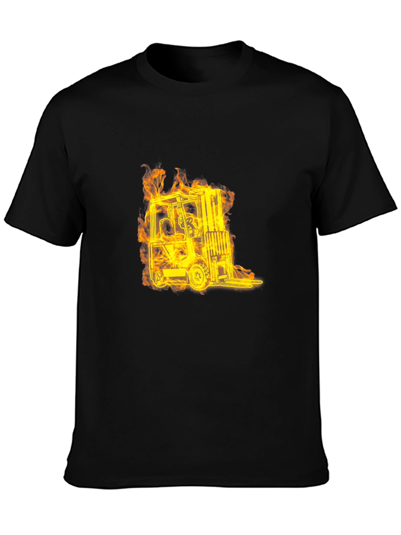 Flaming Forklift Graphic Tee